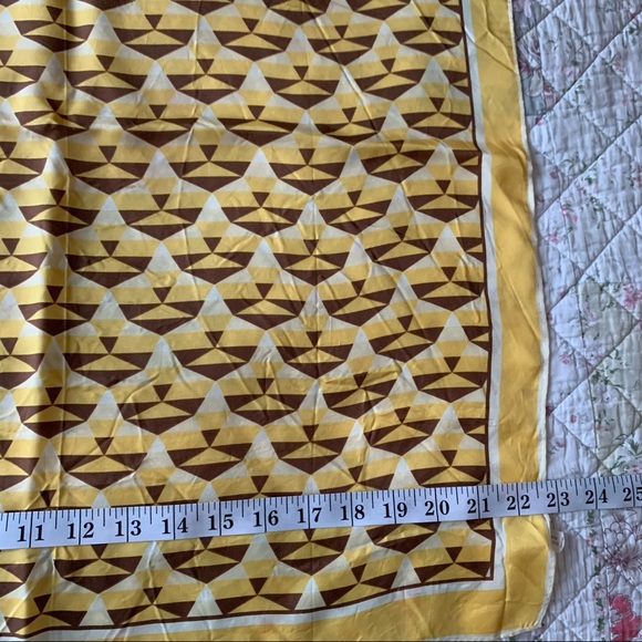 Vtg Bundle of 7 Multicolore Scarf Floral Geometric - Picture 7 of 16